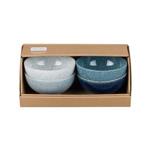 Denby Studio Blue 4 Piece Rice Bowl Set